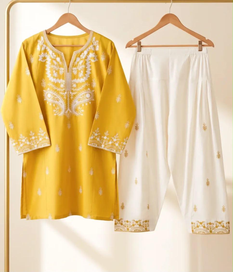 Mushq Mustard 2Piece Cotton Cord Set