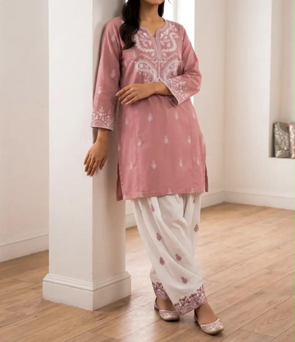 Mushq Dusty Pink 2 Piece Cotton Cord Set