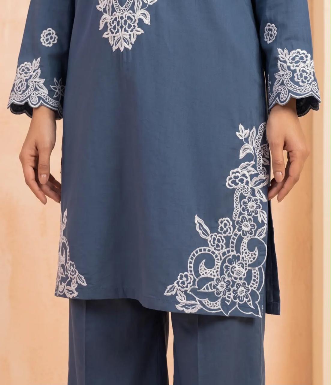 Muskaan 2-Piece Lava Stone Printed Cotton Suit