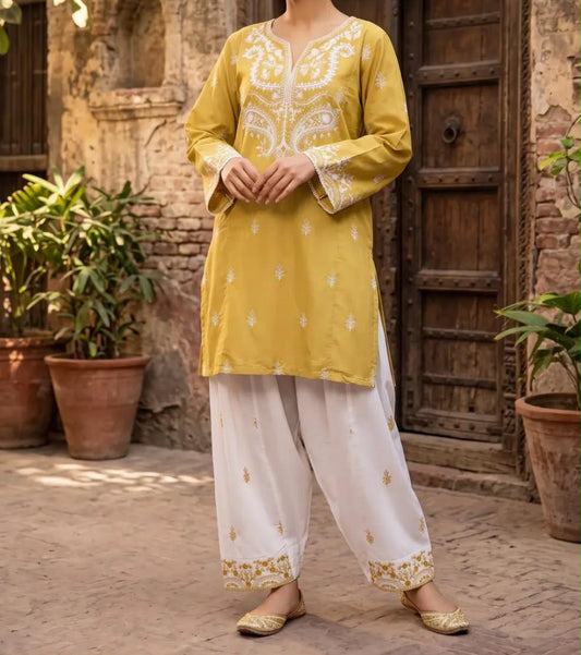 Mushq  Mustard 2Piece Cotton Cord Set